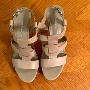 Franco sarto light tan 7.5 sandal heels